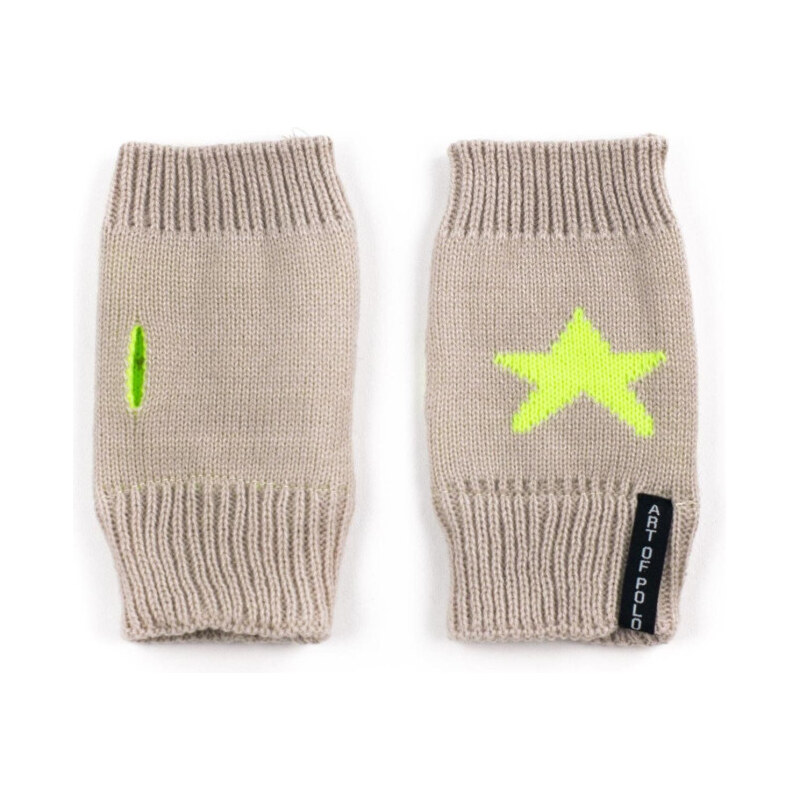 ArtOfPolo Bezprsté rukavice Star Hnedé 65222208