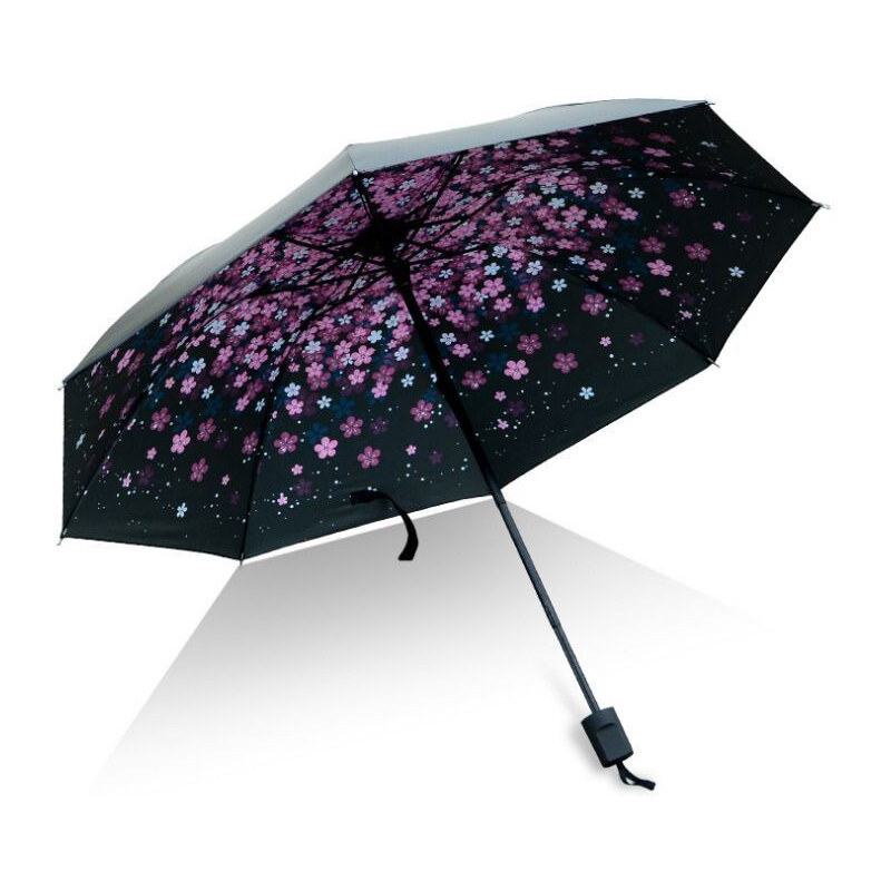 Carla Dámský skladací dáždnik s potlačou Ružové vety 65222244