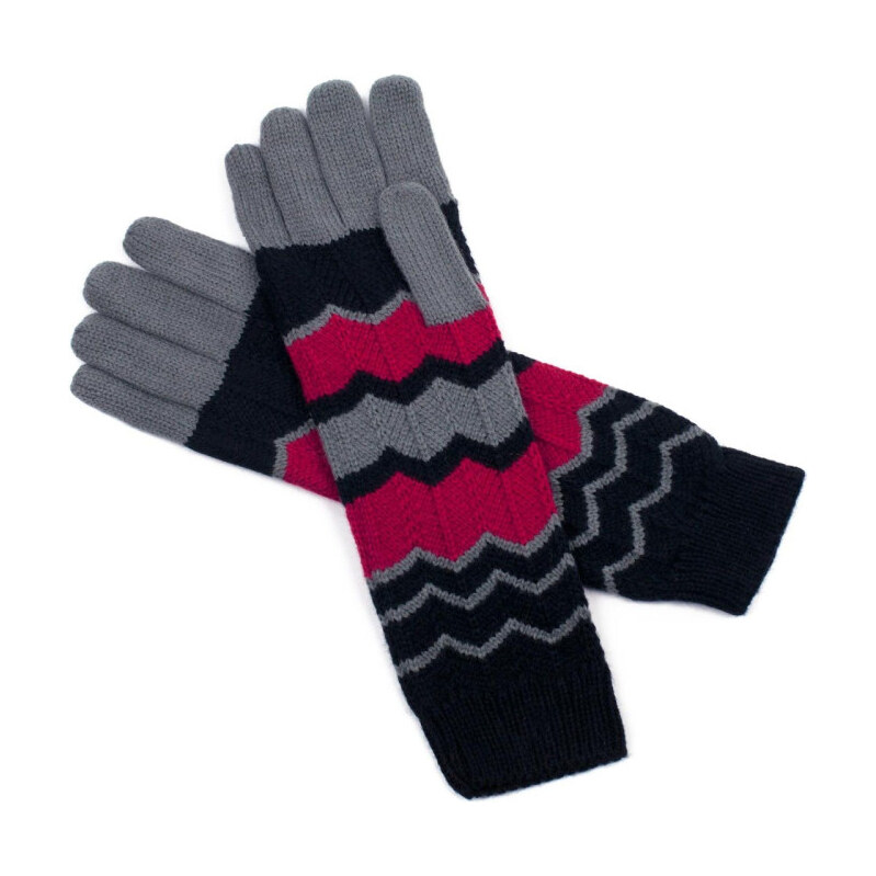 ArtOfPolo dlhšie rukavice Cik-cak 65222292