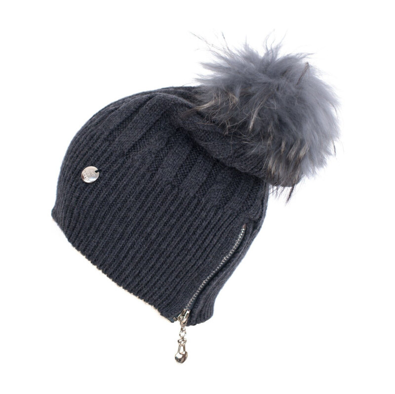 ArtOfPolo čiapka s prírodnou bambuľou Fashion Šedá 65222326