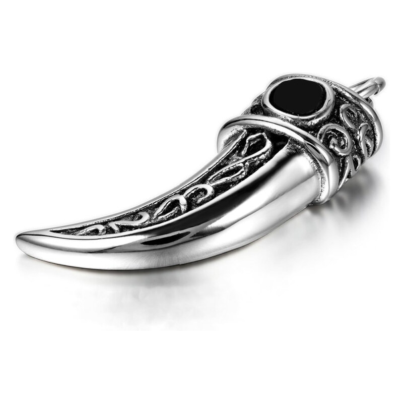 Impress Jewelry Prívesok z chirurgickej ocele Vlčí zub totem 65222409