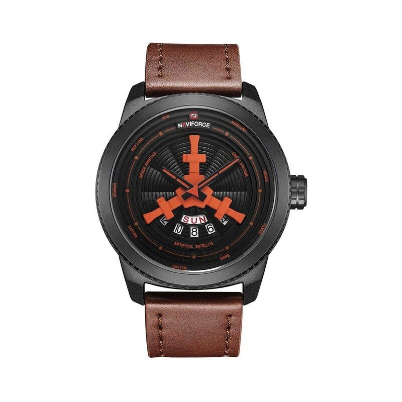 NAVIFORCE Pánske hodinky 9156 Hnedé 65222571