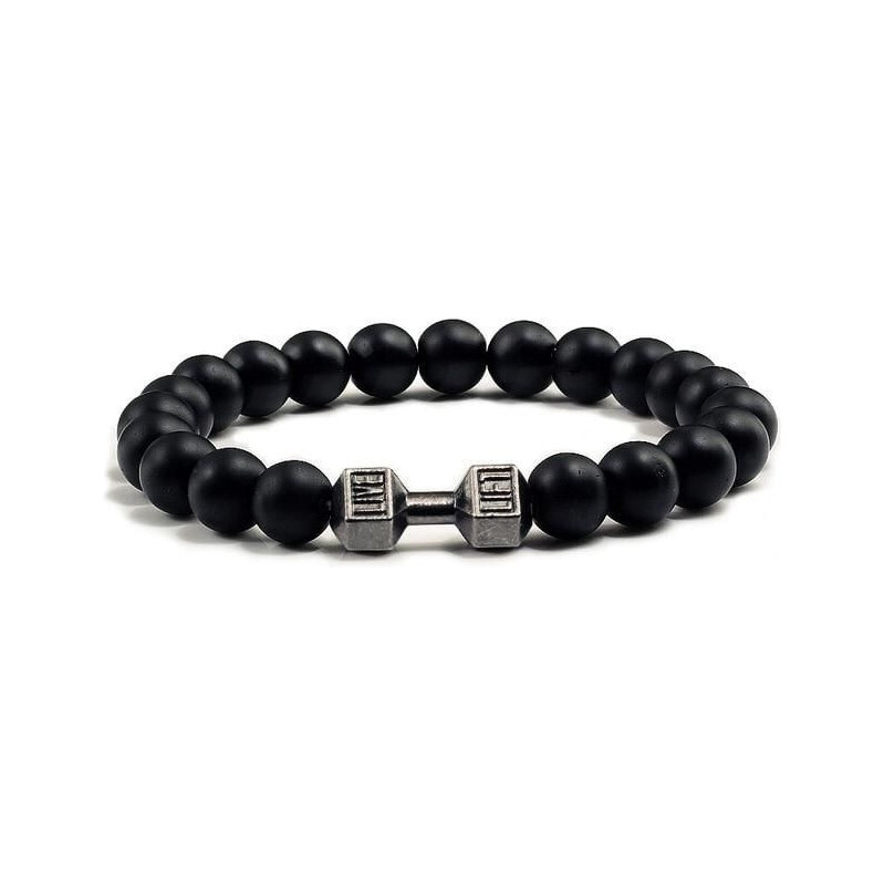Lodestar Náramok z čiernych kamienkov Činka FIT 65222542