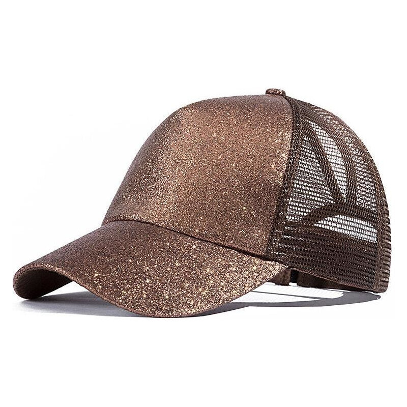 Carla Dámska šiltovka s brokátom Bronzová 65222622