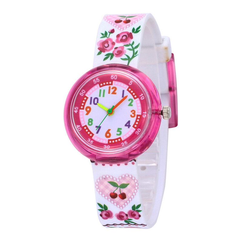 Shim Watch Dievčenské silikónové hodinky Ruženka 65222752