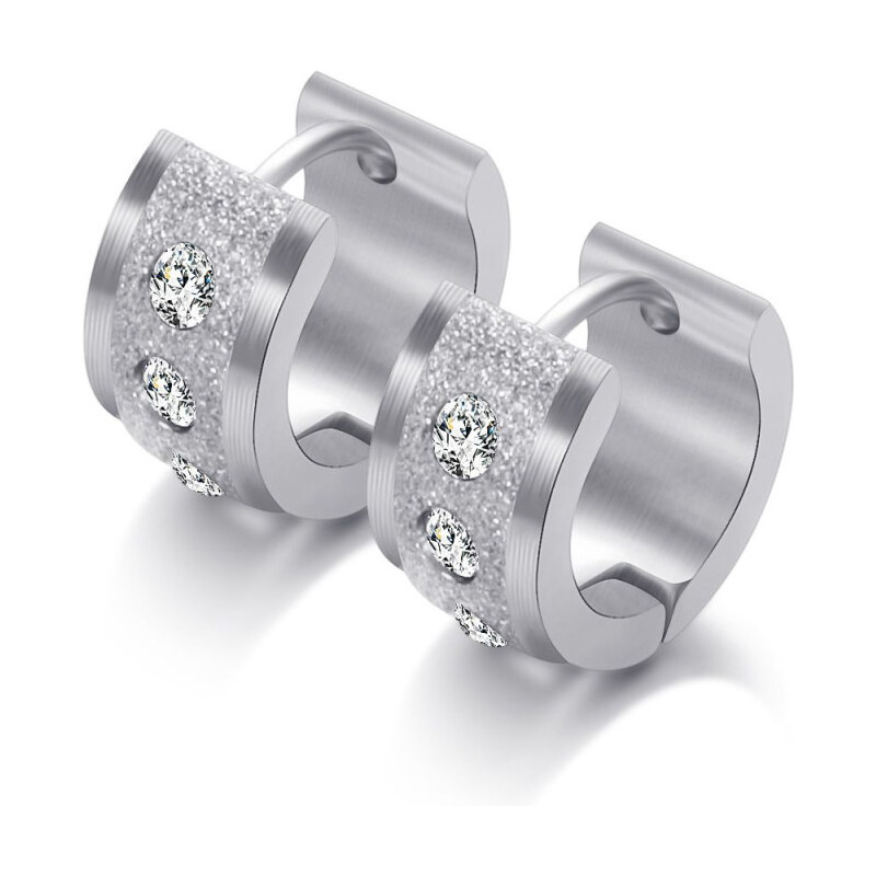 Impress Jewelry Oceľové Náušnice kruhy Silver 65222856