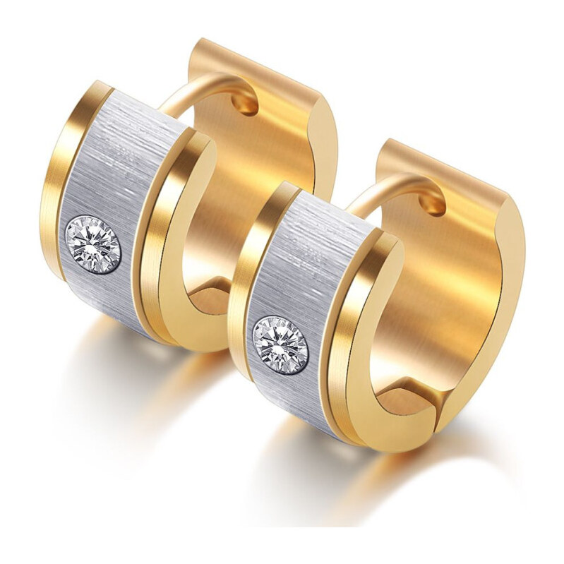 Impress Jewelry Oceľové Náušnice kruhy Leonis Strieborné 65222854