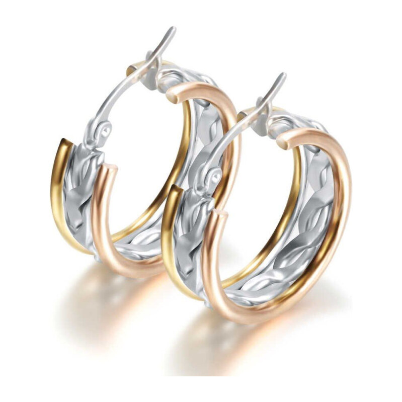 Impress Jewelry Oceľové Náušnice kruhy Emily Combo 65222855