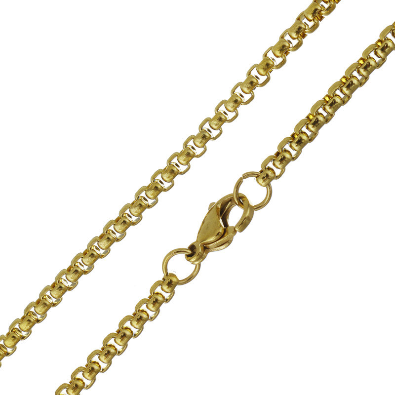 Impress Jewelry Retiazka z chirurgickej ocele Gold Wheels - 2 mm / 50 65229190