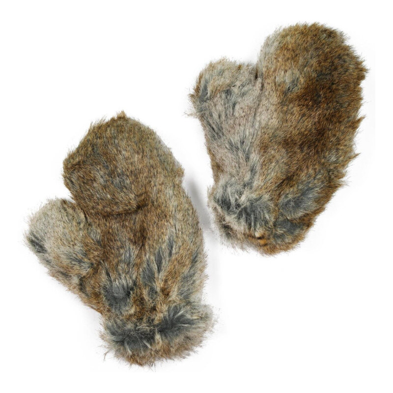 ArtOfPolo dámske chlpaté rukavice Nuuk Hnedé 65223089