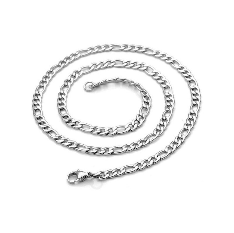 Impress Jewelry Retiazka z chirurgickej ocele Figaro 5 mm / 40-90 cm 65223142