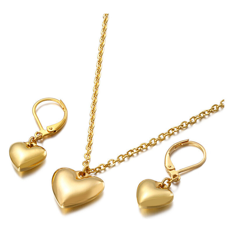 Impress Jewelry Súprava šperkov z chirurgickej ocele Srdce z Lásky 65223147
