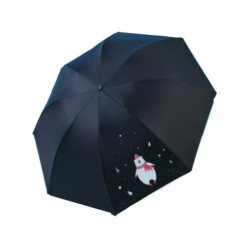 Carla Dievčenský skladací dáždnik Čierny medveď 65223165