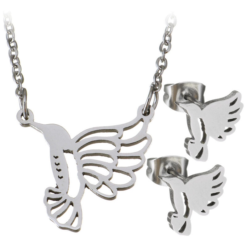Impress Jewelry Súprava šperkov z chirurgickej ocele Kolibrík 65223146