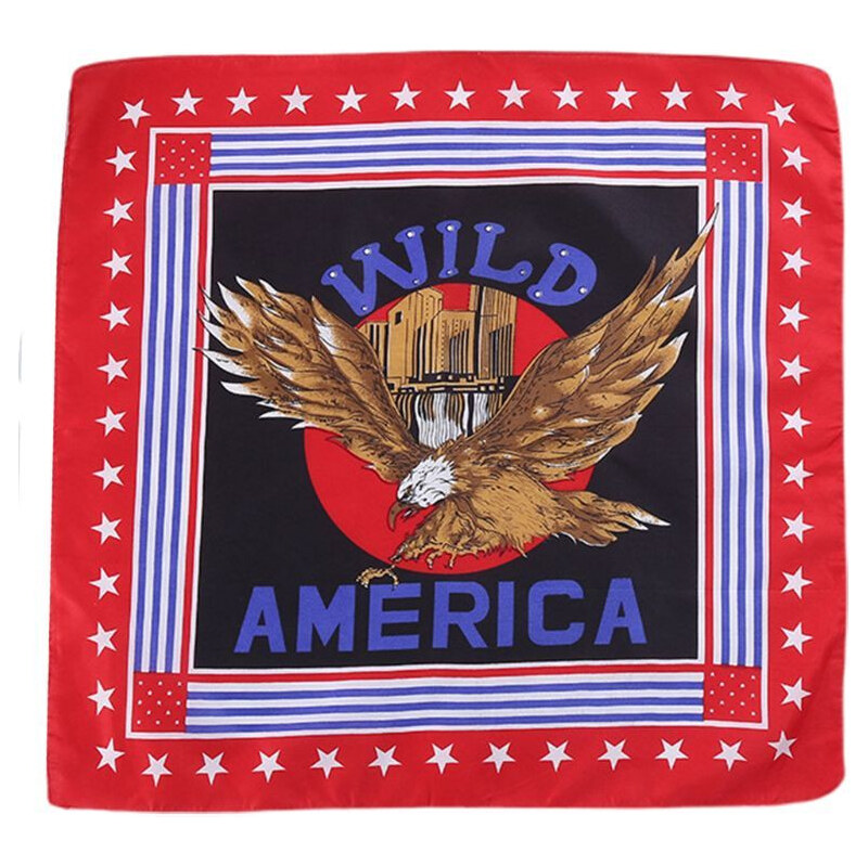 Artofpolo Bavlnená šatka Americký orol červený 65223228