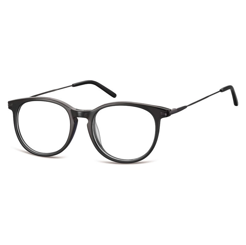 Olympic eyewear Oválne okuliare bez dioptrii Verbose- čierne 65223232