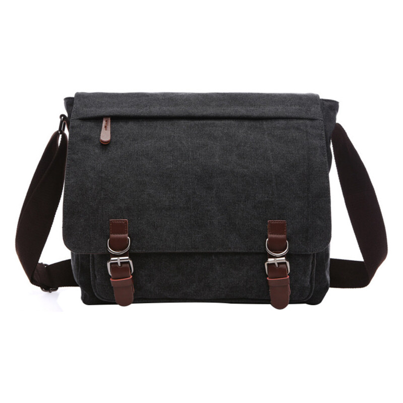 LoSmile pánska plátená taška Čierna 65223245