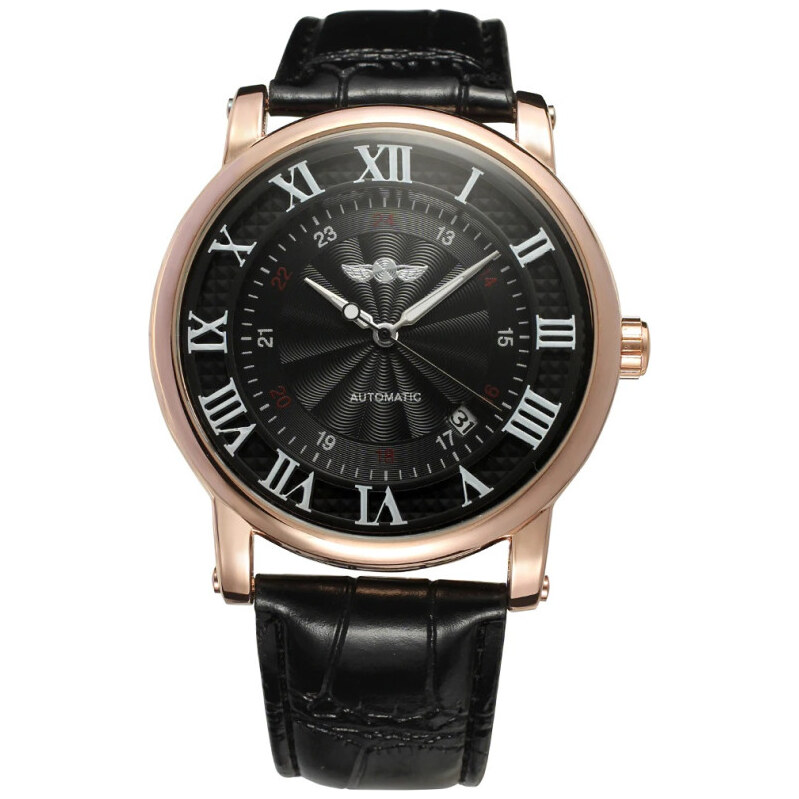 Pánske automatické hodinky Winner Gentle Black 65223274