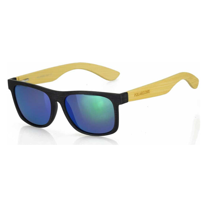 PolarZone slnečné okuliare polarizačné Wood Modro-Zelené 65223398