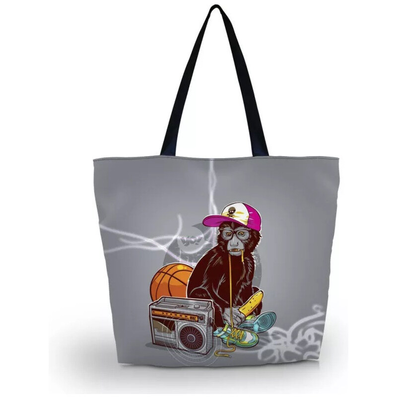 Huado nákupná a plážová taška - Opice na ťahu 65223485