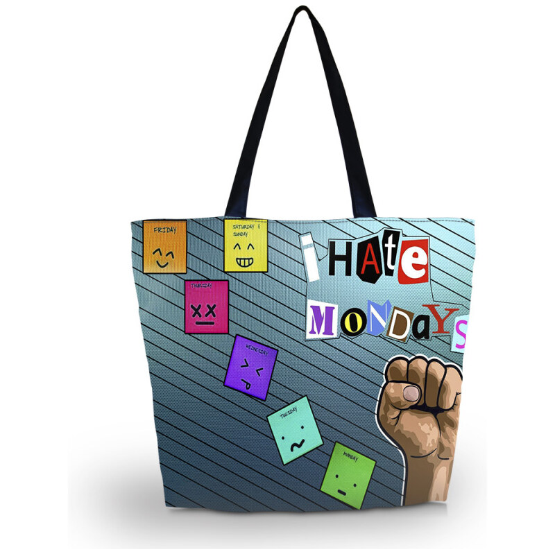 Huado nákupná a plážová taška - I hate mondays 65223518
