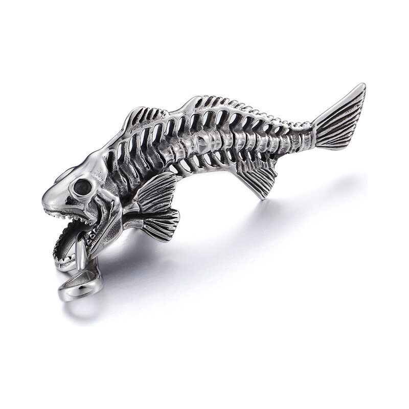 Impress Jewelry Prívesok z chirurgickej ocele - Šťuka na háčiku 65223542