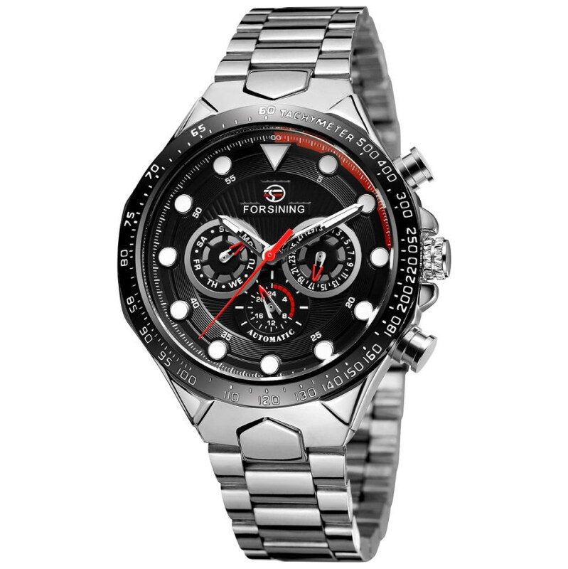 FORSINING pánske automatické hodinky Manful M4T5 Strieborné 65223577