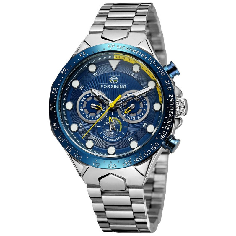 FORSINING pánske automatické hodinky Manful M4T7 Modré 65223578