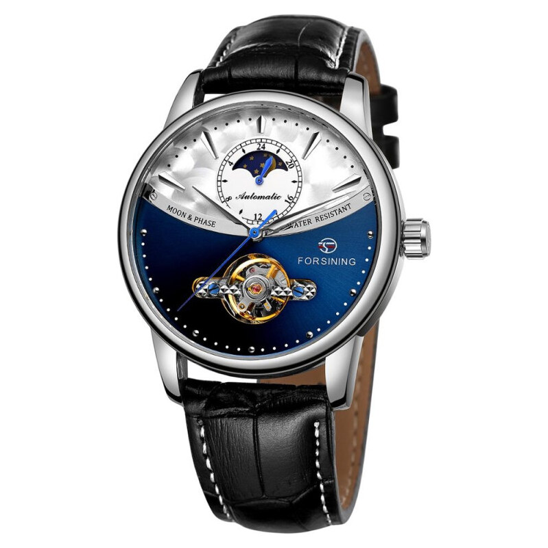 FORSINING pánske automatické hodinky Moonlight 9M3S3 Modré 65223585