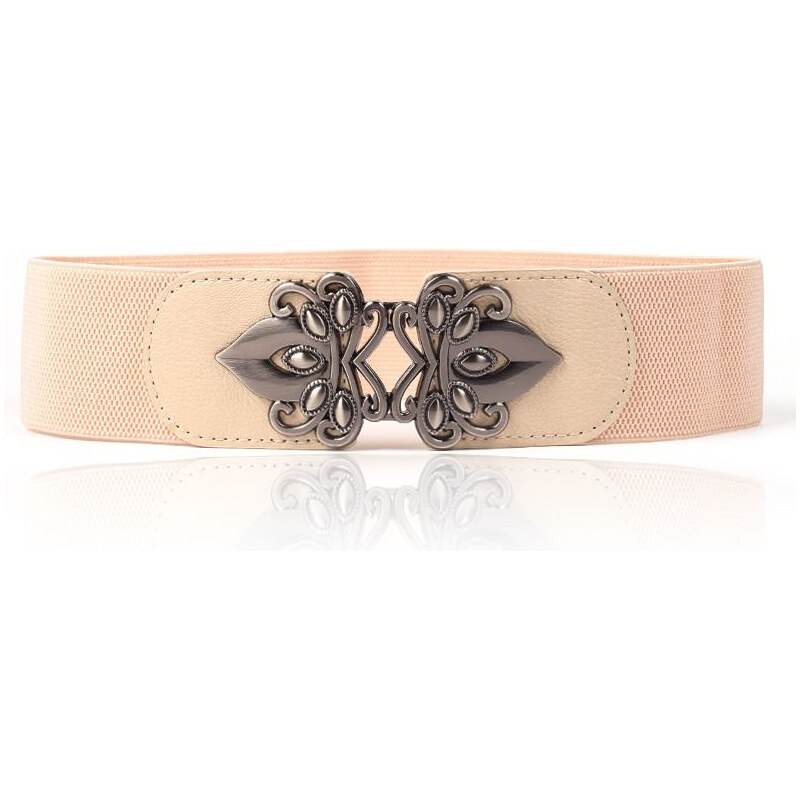 Lifestyle Dámsky opasok na šaty s prackou Fless Khaki 65223618