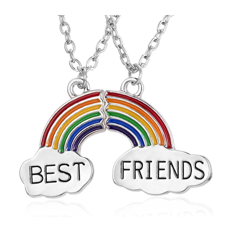 Impress Jewelry Sada retiazky priateľstvo Best Friends Rainbow LGBT 65223622