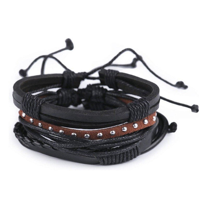 Lodestar Sada troch pánskych náramkov Elegant 65223624