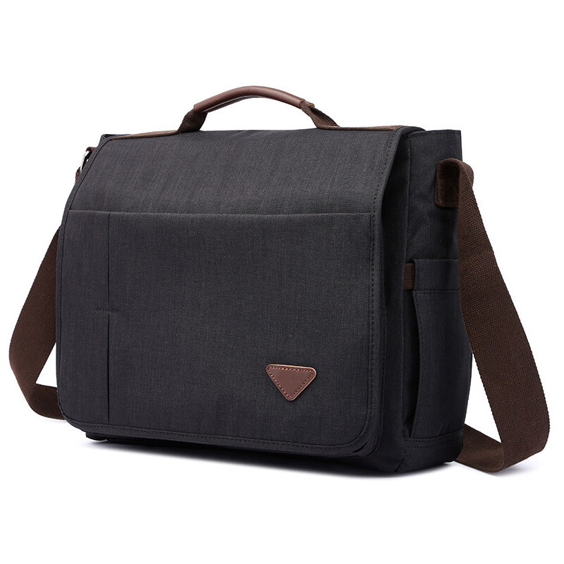 Lifestyle Pánska plátená taška crossbody Holden Tmavo šedá 65223725