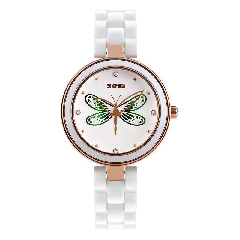 Skmei 9131 dámske keramické hodinky Magic Dragonfly 65223757