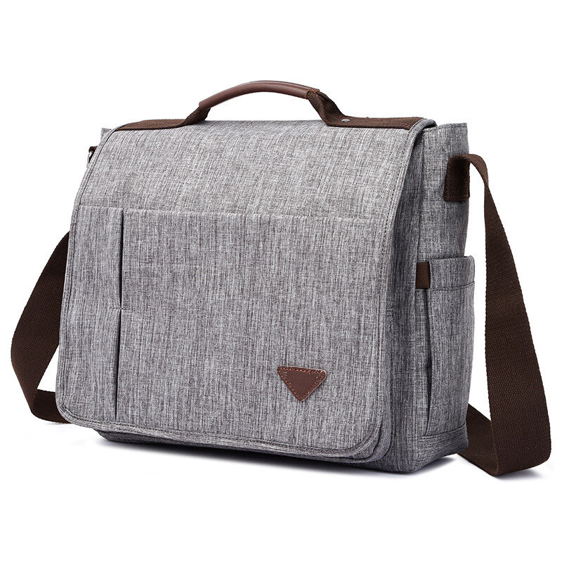 Lifestyle Pánska plátená taška crossbody Holden Svetlo šedá 65223726