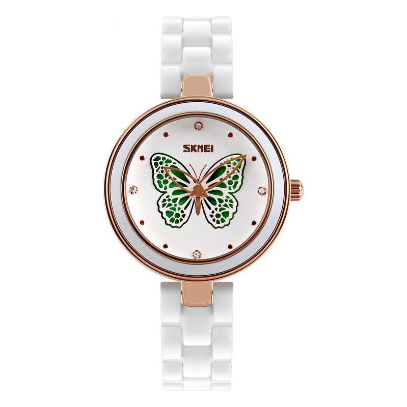 Skmei 9131 dámske keramické hodinky Magic Butterfly 65223758