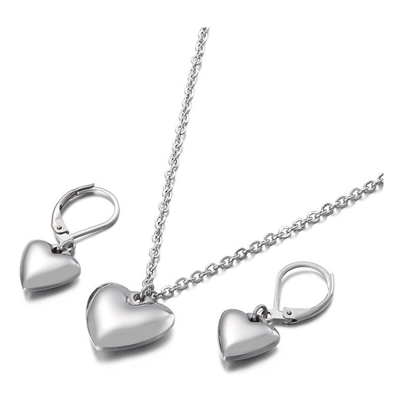 Impress Jewelry Súprava šperkov z chirurgickej ocele Srdce z Lásky 65223793