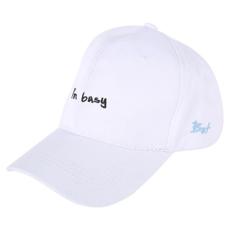 Climate šiltovka s nápisom Im busy Biela 65223812