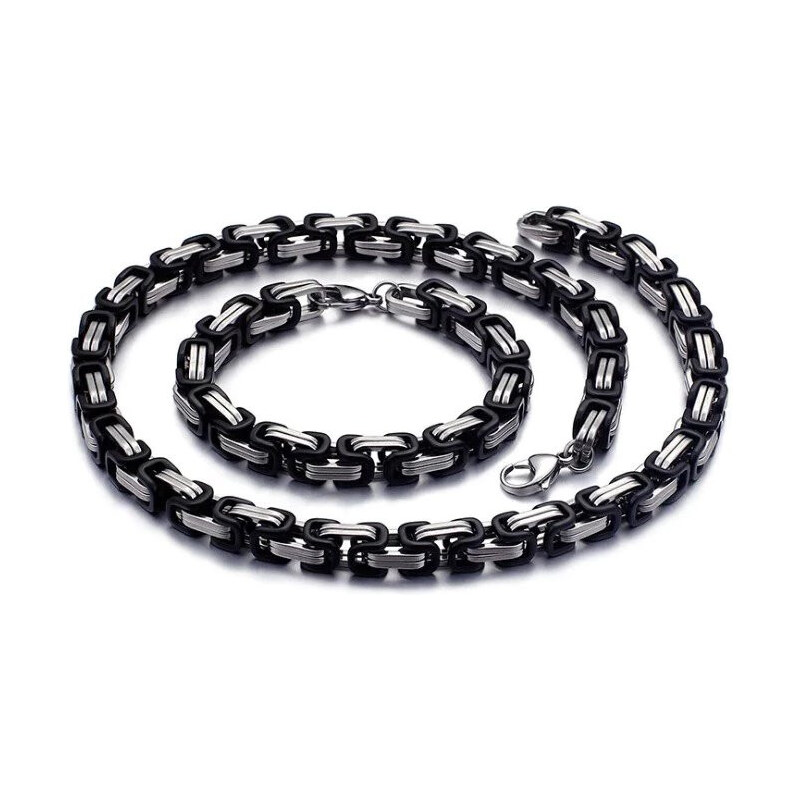 Impress Jewelry Sada z chirurgickej ocele Minotaur retiazka a náramok 65223829