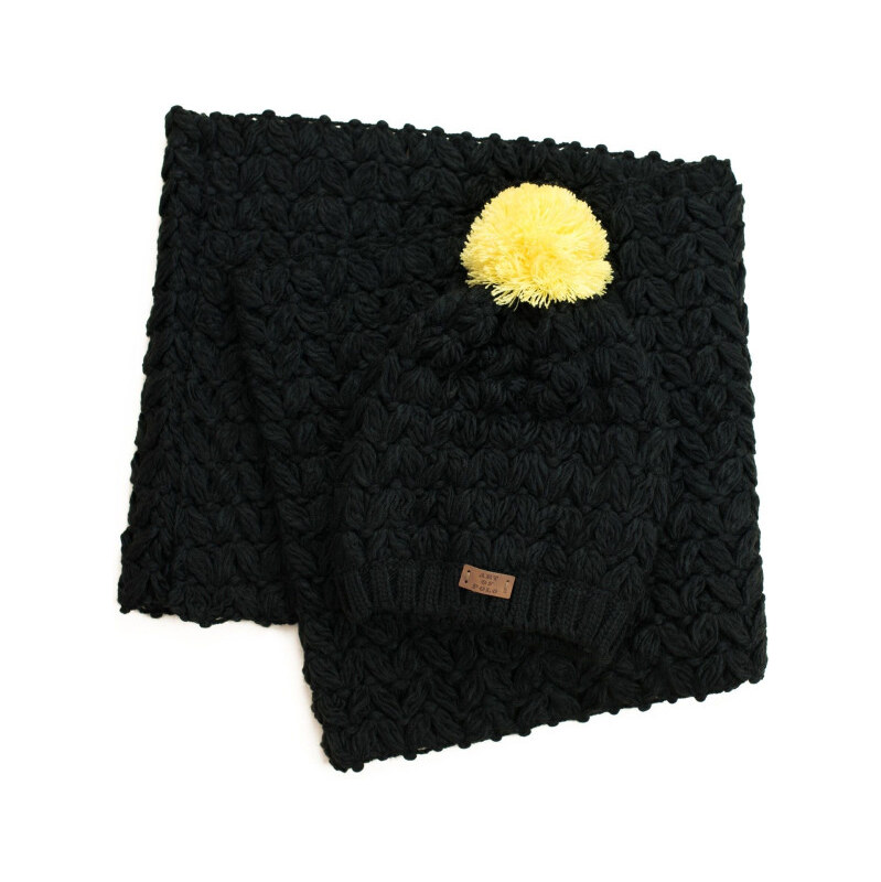 Artofpolo Dámsky set čiapka a nákrčník Zamolin Čierny 65223951