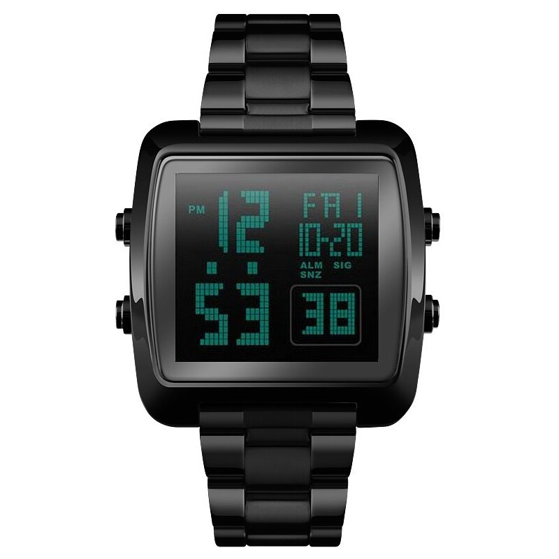 Skmei 1369 celokovové digitálne hodinky Stellar Čierne 65223979