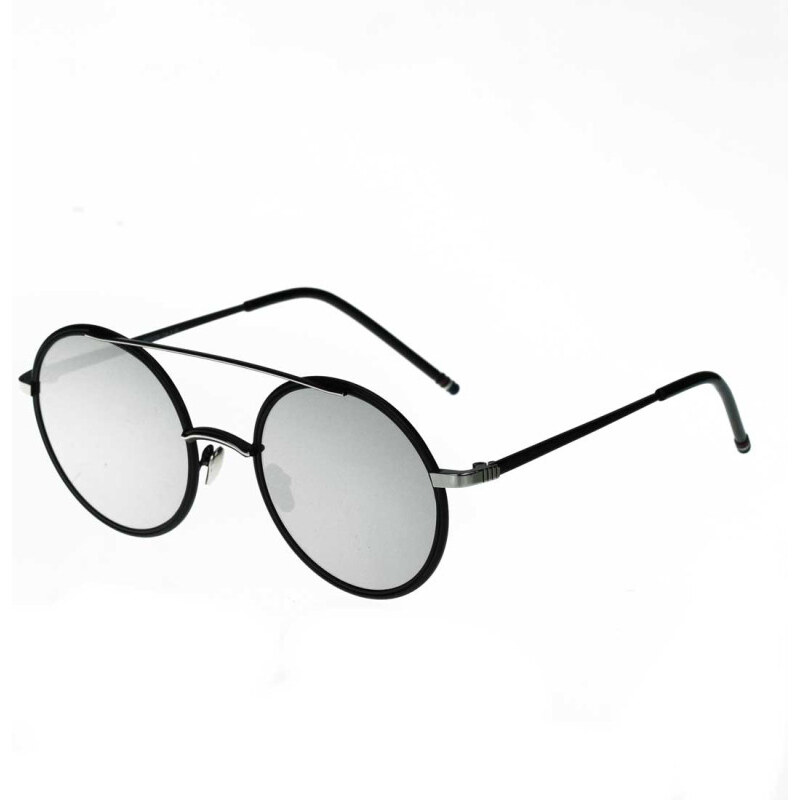 COTE Okrúhle slnečné okuliare Leon Strieborné zrkadlovky 65224100