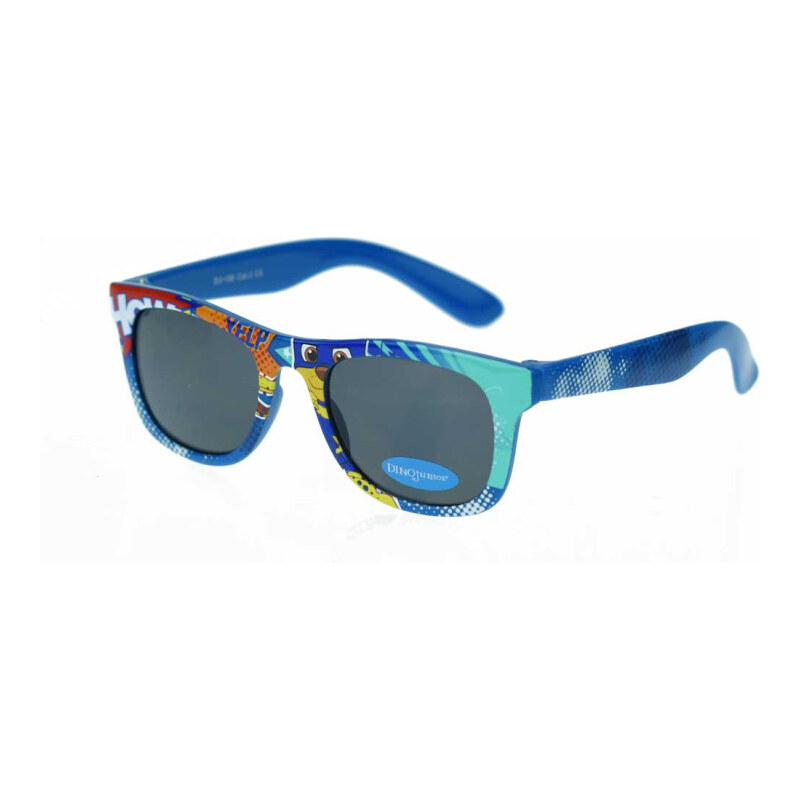 Dino Junior detské slnečné okuliare Wayfarer - Comics Modré 65224103