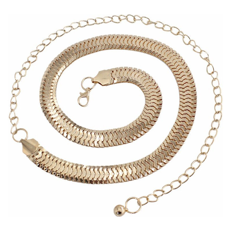 Lifestyle Ozdobný dámsky kovový opasok Noemi Zlatý 65224156