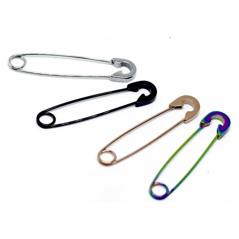 Impress Jewelry Punková náušnica z chirurgickej ocele Spínací špendlík 65224250