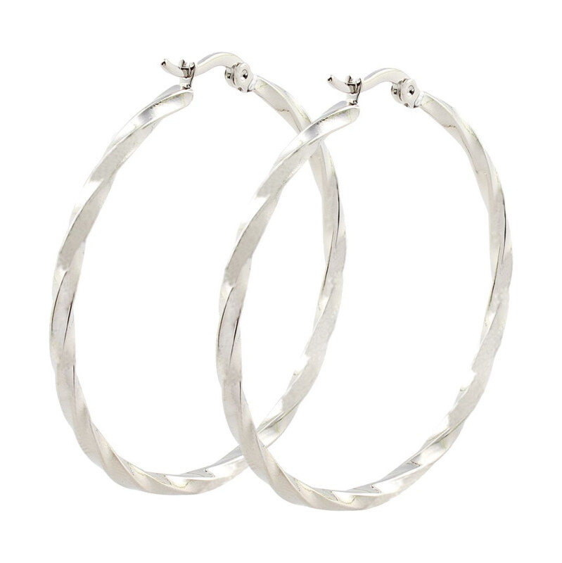 Impress Jewelry Oceľové Náušnice kruhy Galina Silver 50 mm 65224247