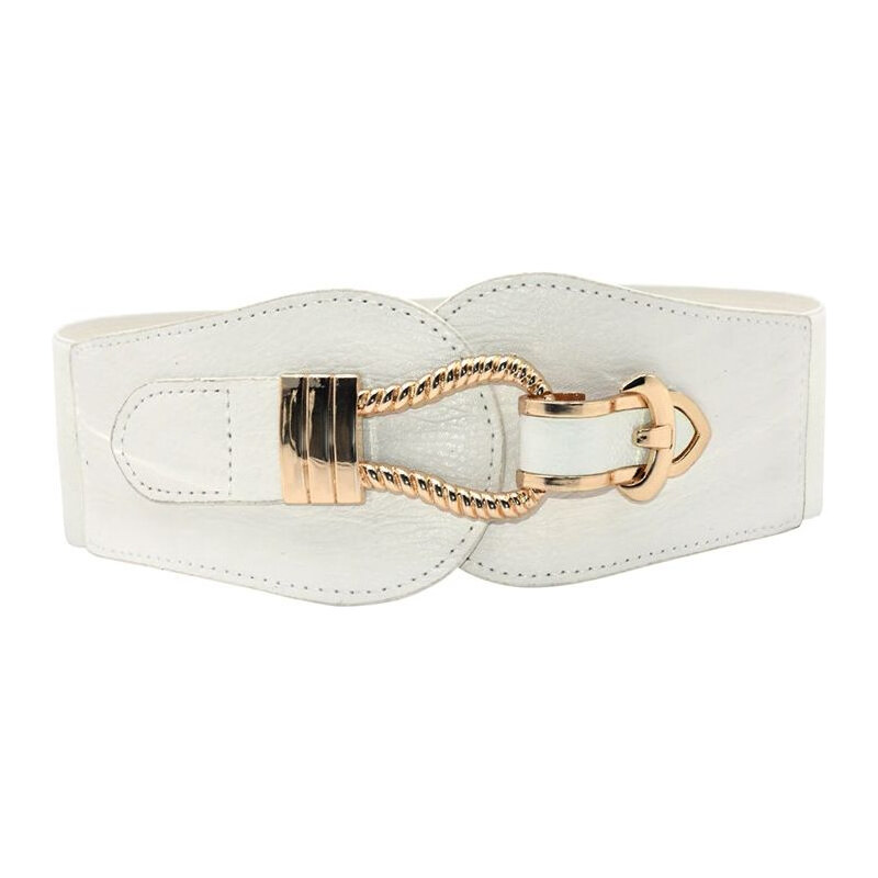 Lifestyle Dámsky strečový opasok na šaty Eva Biely 65224329