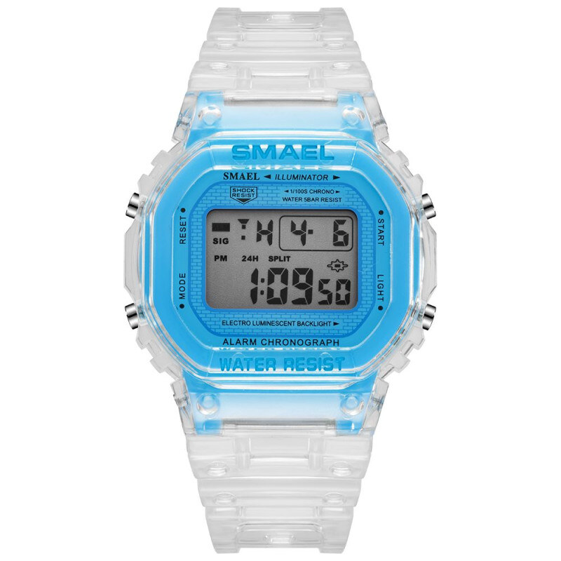 Smael 1905 Dievčenské digitálne hodinky Modré 65224415