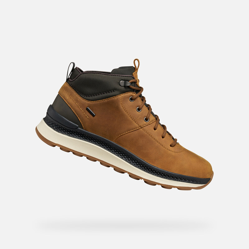 Light brown mens ankle boots Geox Spherica Actif X2 - Mens 65233300