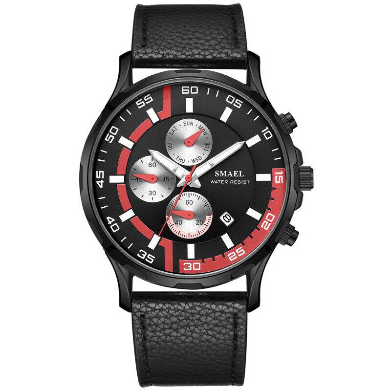 Smael 9601 Pánske analógové hodinky Čierne 65224444